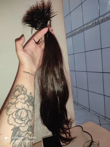 Cabelo brasileiro apx 47 cm 150 gramas