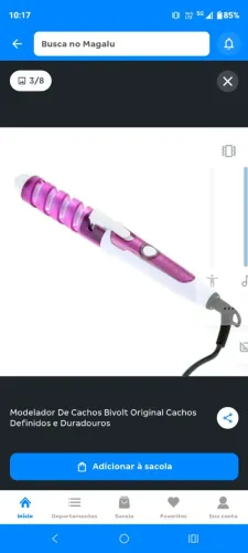Escova modeladora cachos