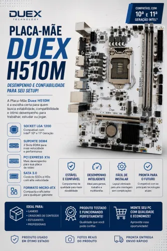 PLACA MÃE - DUEX H510