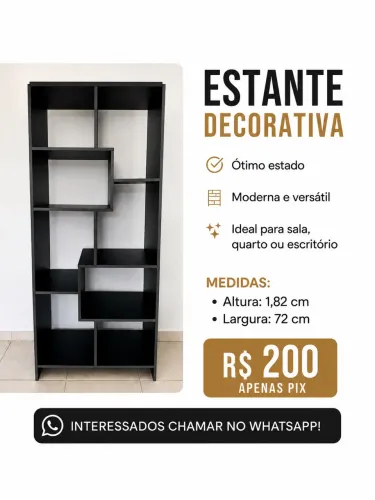 Estante Decorativa / Divisória de Ambientes