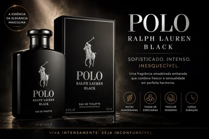 Perfume Polo Ralph Lauren Black EDT 125ml Original
