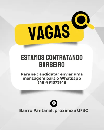 Vaga para barbeiro