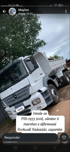 MERCEDES BENZ 1933, câmbio e diferencial 1620