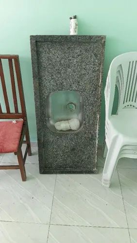 Pia de mármore de cozinha