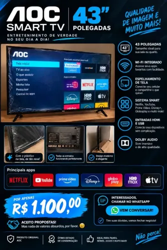 TV 43 polegadas Smart
