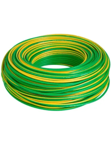 Cabo Flexível 750V 70G Pvc 0,75MM2 Amarela/Verde Cabos Nbr