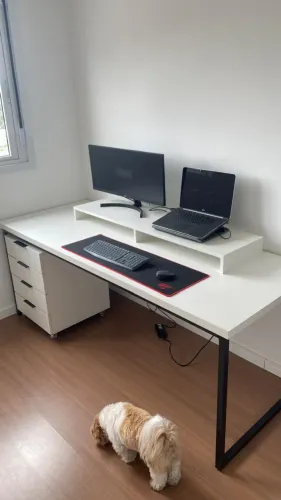 Mesa de Escritório Home Office com Gaveta