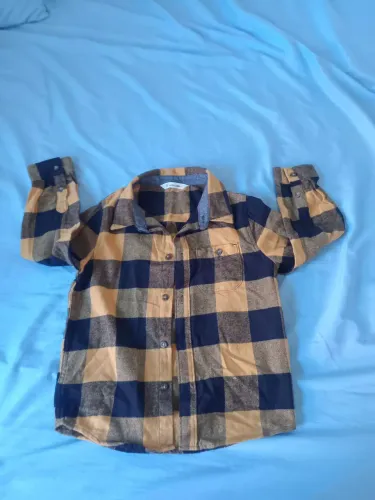 Camisa xadrez infantil 