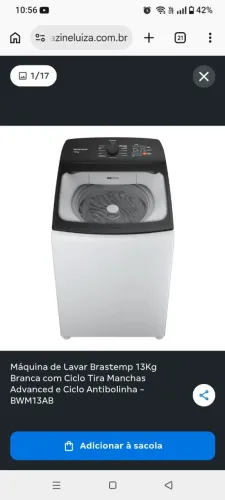 Máquina Brastemp 13kg apenas 2 meses de uso