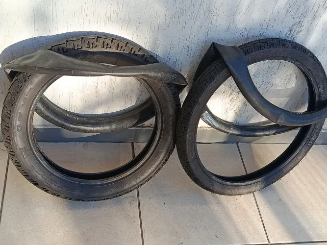 PAR DE PNEUS VIPAL MOTO STREET 80/100-14 (T) + 60/100-17 (D) BIZ-POP-CRYPTON *
