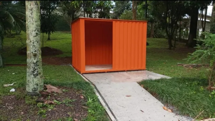 Container minimercado 3x2x2,20 sem teto térmico 