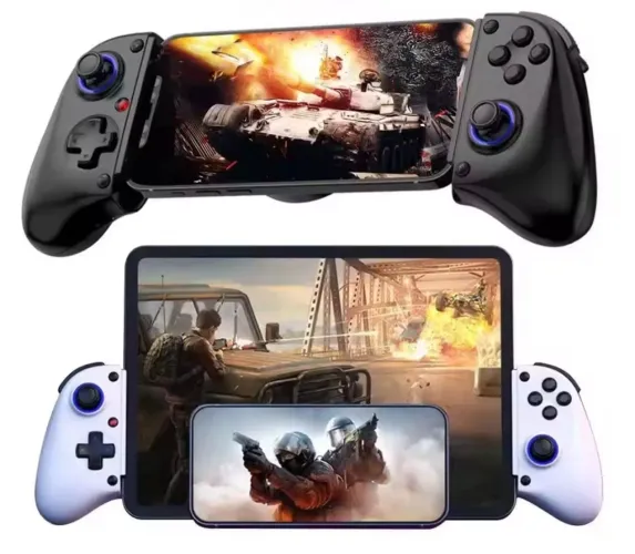 Gamepad esticável com gatilho para Smartphone Android, iOS, PC, Switch