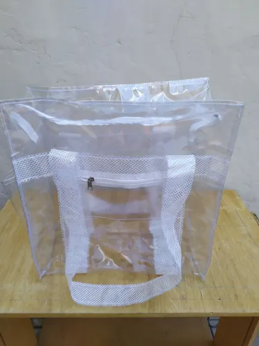 Bolsa praia transparente