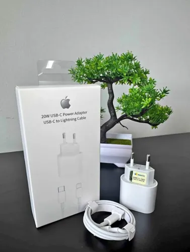 Carregador de Iphone 20W completo + cabo (LACRADO)