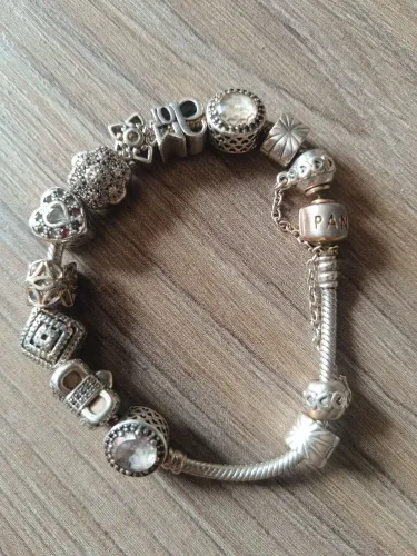Pulseira Pandora feche rose 