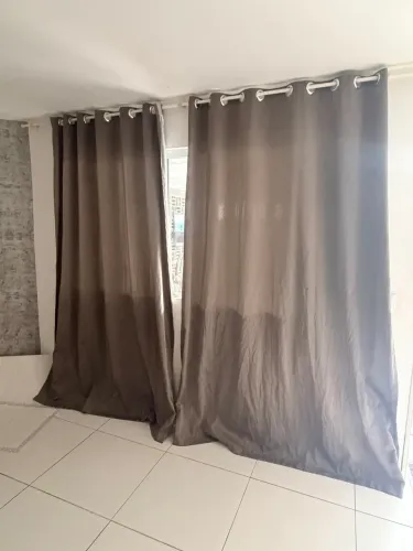 Cortina duas peças para sala