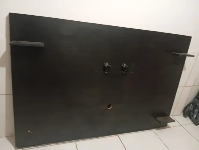 Painel de MDF preto 