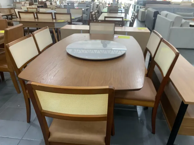 Mesa nova completa de madeira pronta entrega nova