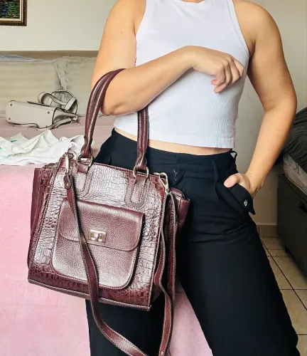 Bolsa 100% couro