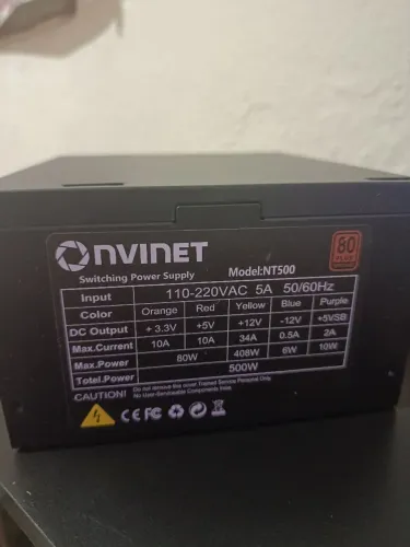VENDO FONTE 500W EM PERFEITO ESTADO pra sai rapido