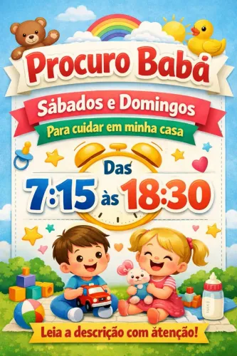 Preciso de babá - ingleses 