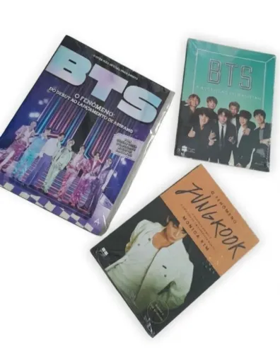 Livros e revista BTS