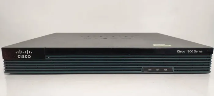 Roteador Cisco 1905 ISR Series - 2x Gigabit Ethernet Placa HWIC-1T Serial Estudos CCNA