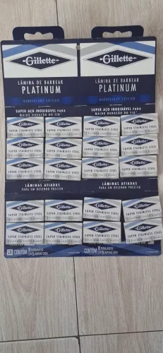 Gillette lâmina de barbear Platinum