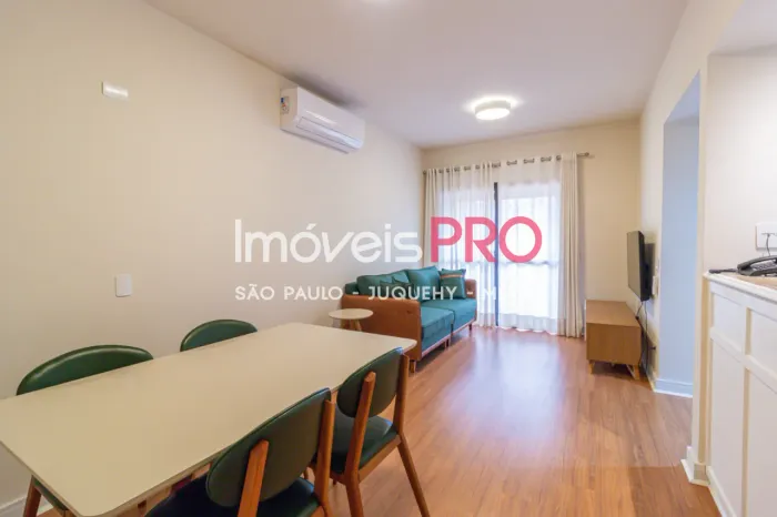 Apartamento para locação na Vila Nova Conceição - 45m² | Completo e com serviços!