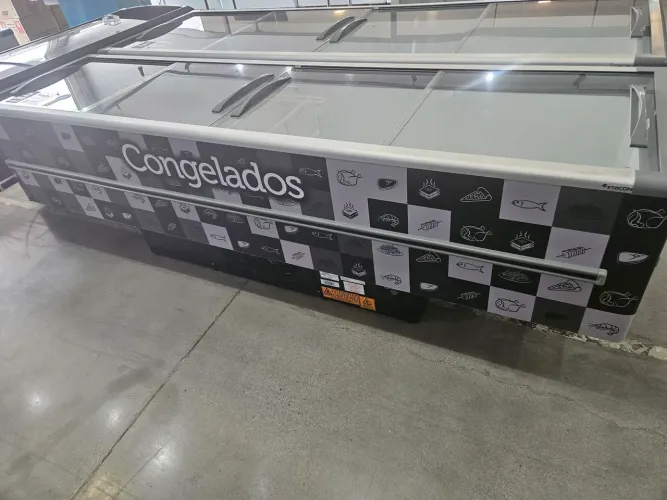 ilha de congelados 3 metros 820 litros a pronta entrega