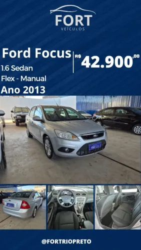 Ford Focus Sedan 1.6/1.6 Flex 8v/16v 4P Mec. 2013