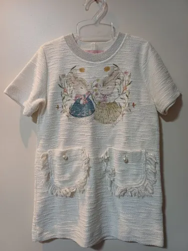 Vestido moleton boucle Pituchinhu's Coelhos.