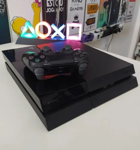 PS4 Com 6 Meses de Garantia - Playstion 4 com Controle Original