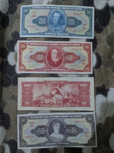 Cédulas Cruzeiro/Cruzeiro Novo (40-90) (Valor por cada uma)