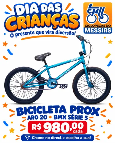 Bicicleta infantil bmx aro 20 pro X reforçada 