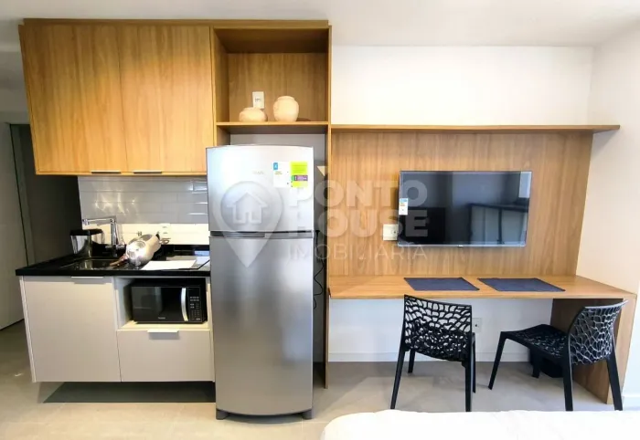 Studio para locação na Vila Clementino, 25m², mobiliado e pronto para morar.