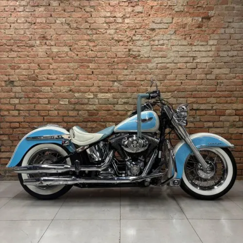 HARLEY DAVIDSON SOFTAIL DELUXE FLSTN - Branco - 2014