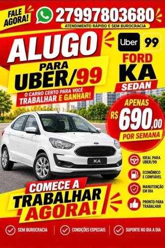 ALUGO CARRO P/ UBER/99