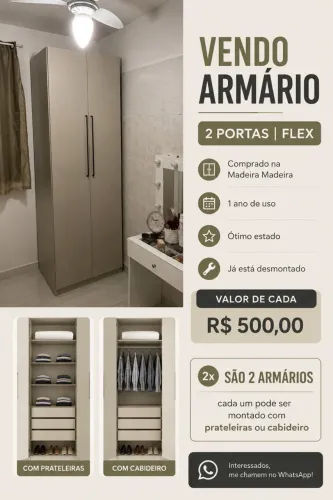 Armário 2 portas Flex