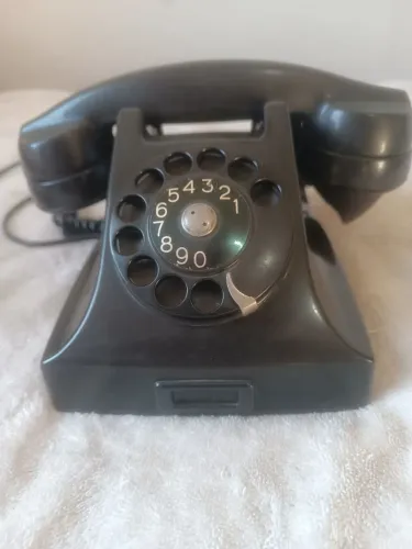 Telefone antigo ERICSSON PRETO DE BAQUELITE perfeito estado