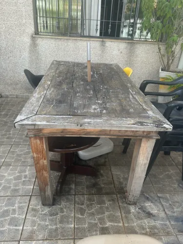 Mesa madeira demolição 
