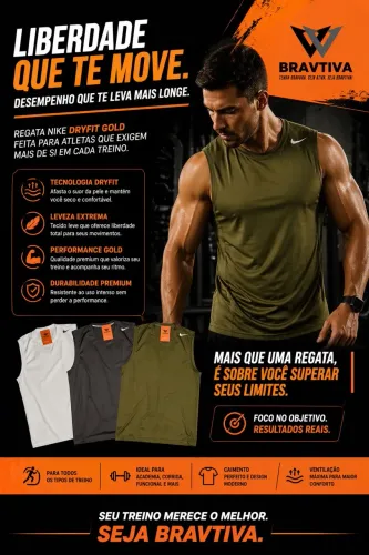 Camisa Regata Masculina Fitness