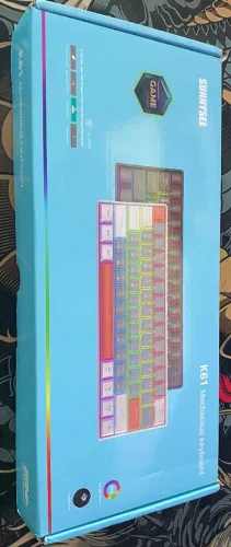 Teclado Mecanico Gamer Sunnysee K61 RGB com fio