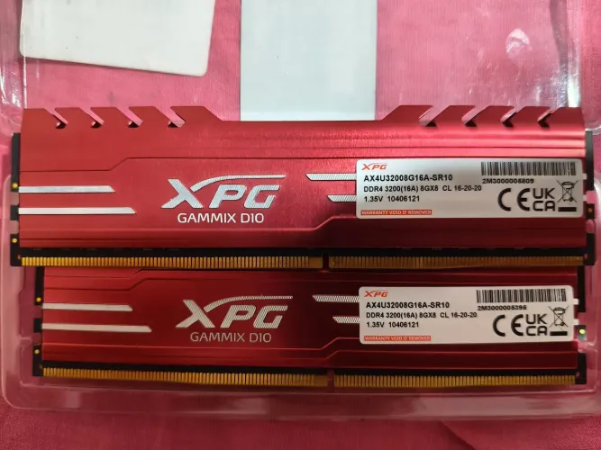 Memória ram 8gb, total 16gb. XPG GAMMIX DIO