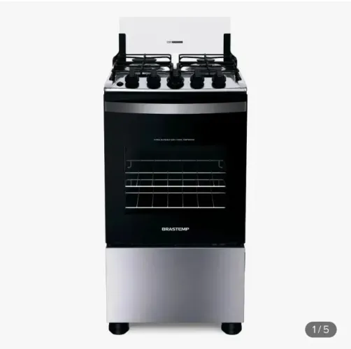 Fogão Brastemp 4 bocas inox - apenas 1 ano de uso - excelente estado