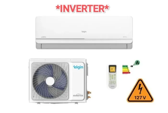 Ar Split Elgin Inverter 12.000 BTUs + 127V + Novo + Nota + 3 Anos Garantia + Cartão 12x*!