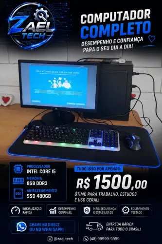 ? CPU INTEL CORE i5 - RÁPIDA E PRONTA