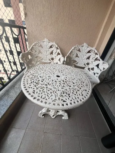 Conjunto mesa e cadeiras jardim