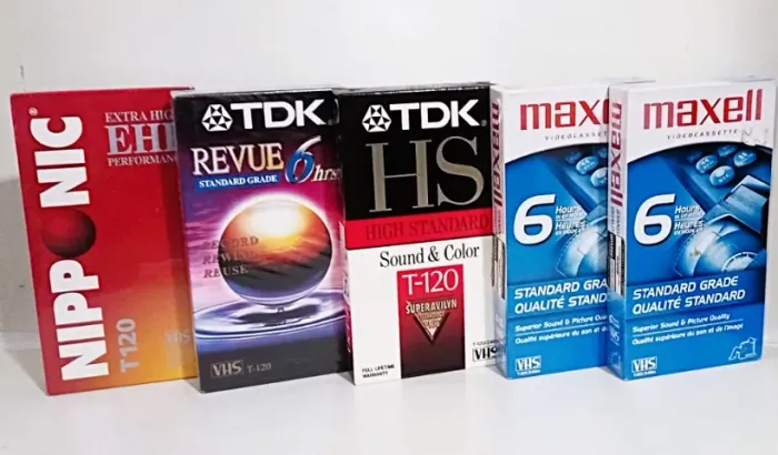 Kit de Fitas VHS  T-120  Maxell/TDK/Nipponic  Novas  Lacradas