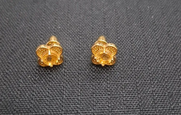 Conjunto de brincos e anel Coleção Jasmine Citrino Vivara Usado